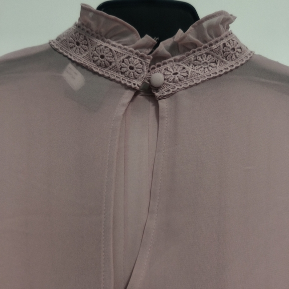 [5x$20] Soho NY Jeans / Mauve Sheer Blouse / Size XL - Picture 4 of 7